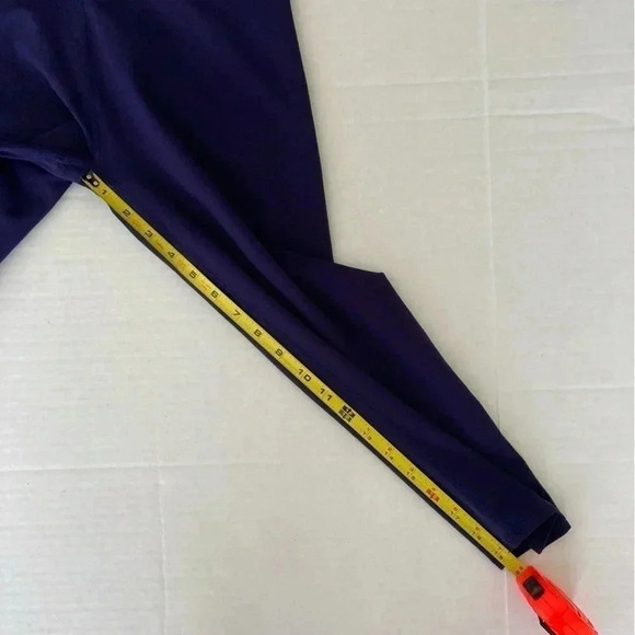 Fabletics Crop Leggings foldover Waistband Navy Small - Picture 5 of 7